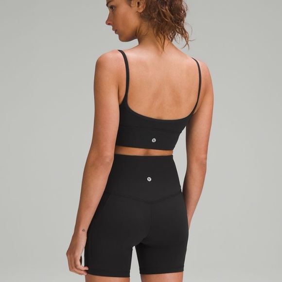 Lululemon Align Sweetheart Bra Black Light Support A/B Cup – Size 4 Nulu Soft - Picture 7 of 7